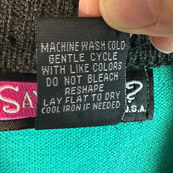 Say What? Sweater dress color blocked modern minimalist winter plus size - Picture 7 of 11